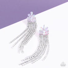 Paparazzi - Overnight Sensation - White November Life of the Party Earrings