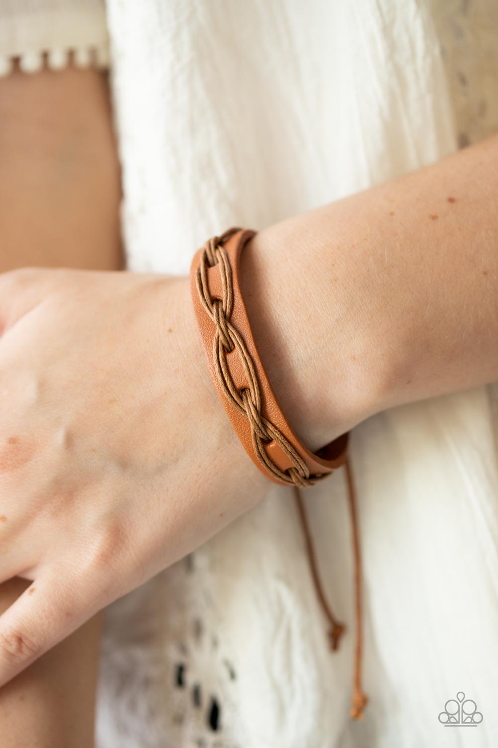Paparazzi Macho Mystery Brown Urban Bracelet