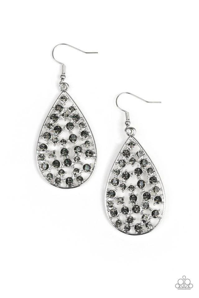 Paparazzi Call Me Ms. Universe Silver Earrings