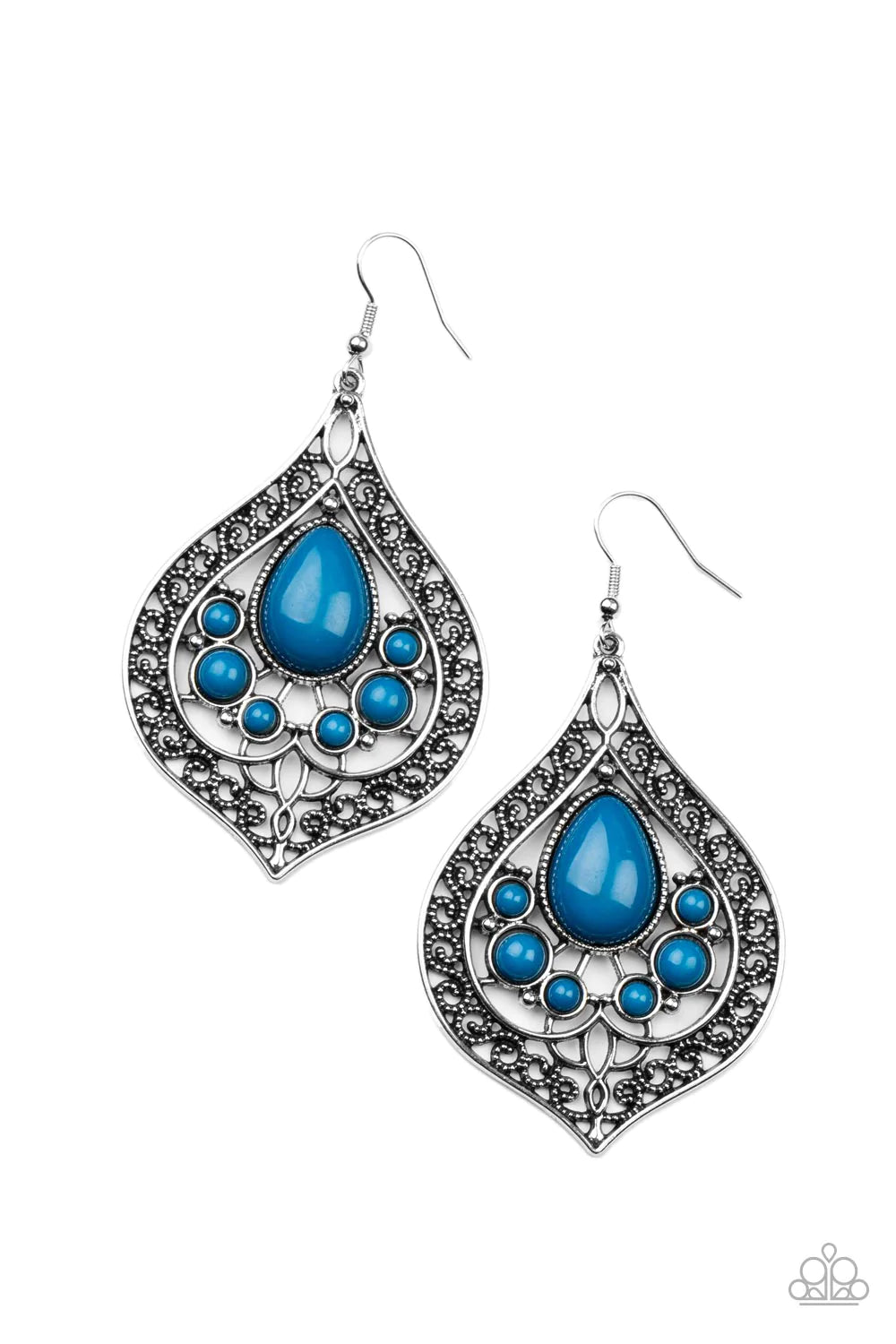Paparazzi - New Delhi Nouveau - Blue Earrings