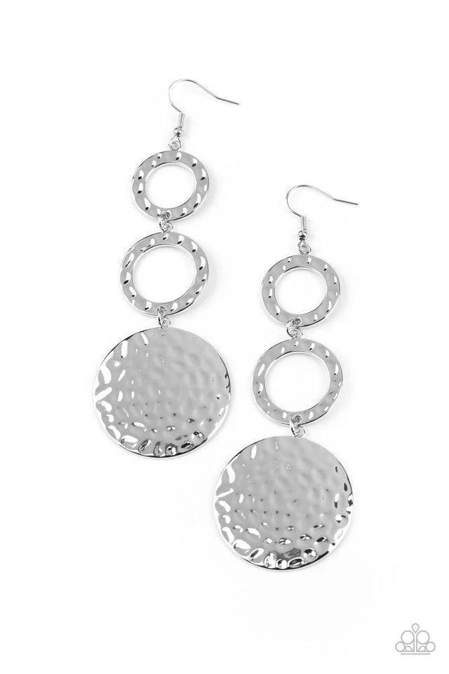 Paparazzi Blooming Baubles Silver Earrings