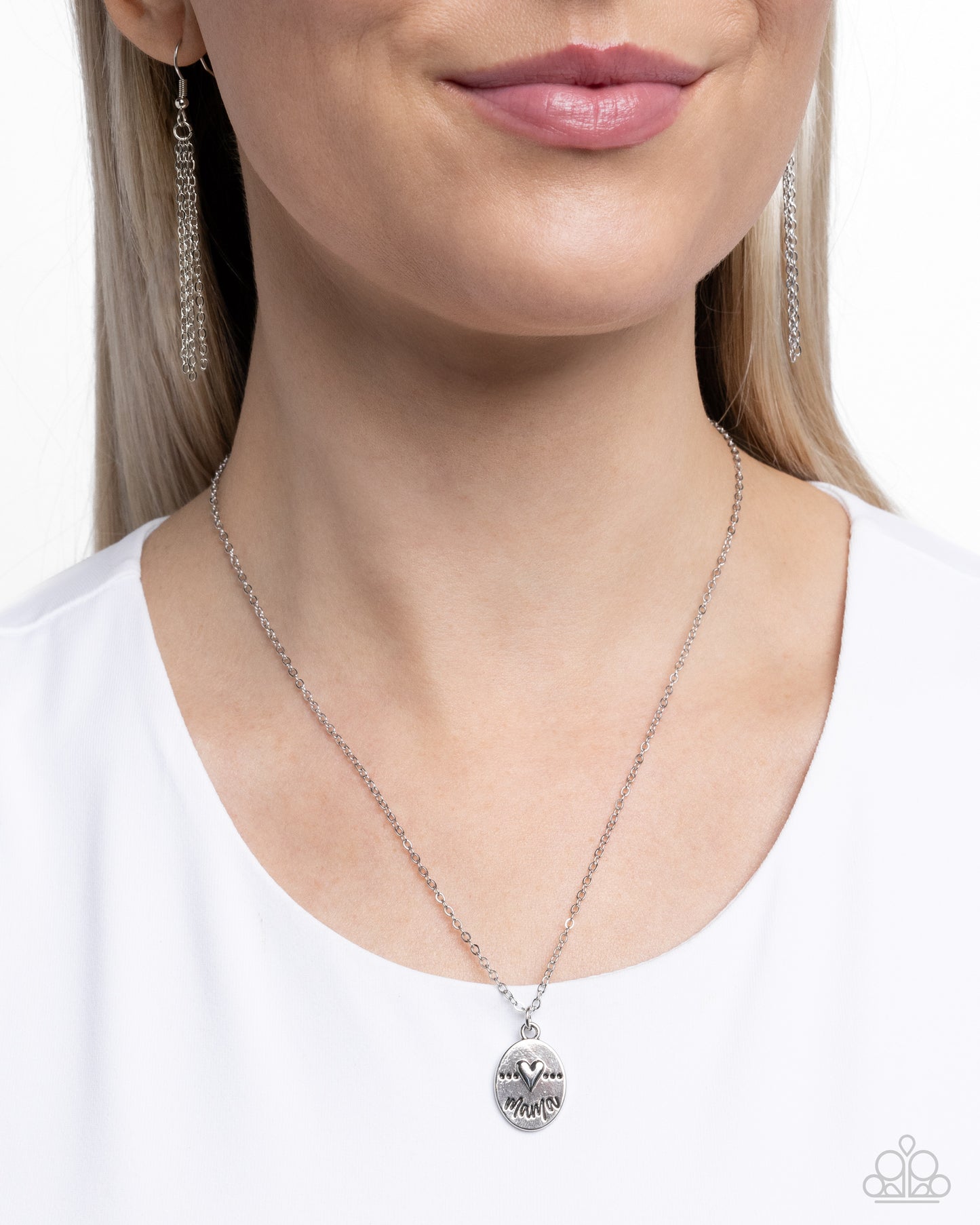 They Call Me Mama - Silver - Paparazzi Necklace