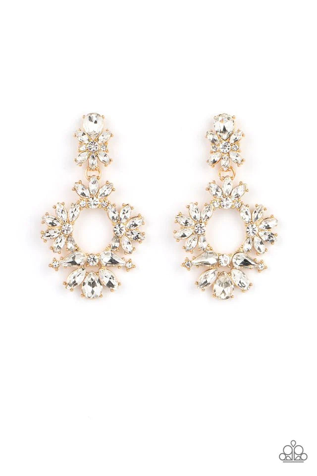Paparazzi "LEAVE THEM SPEECHLESS" Gold Earrings