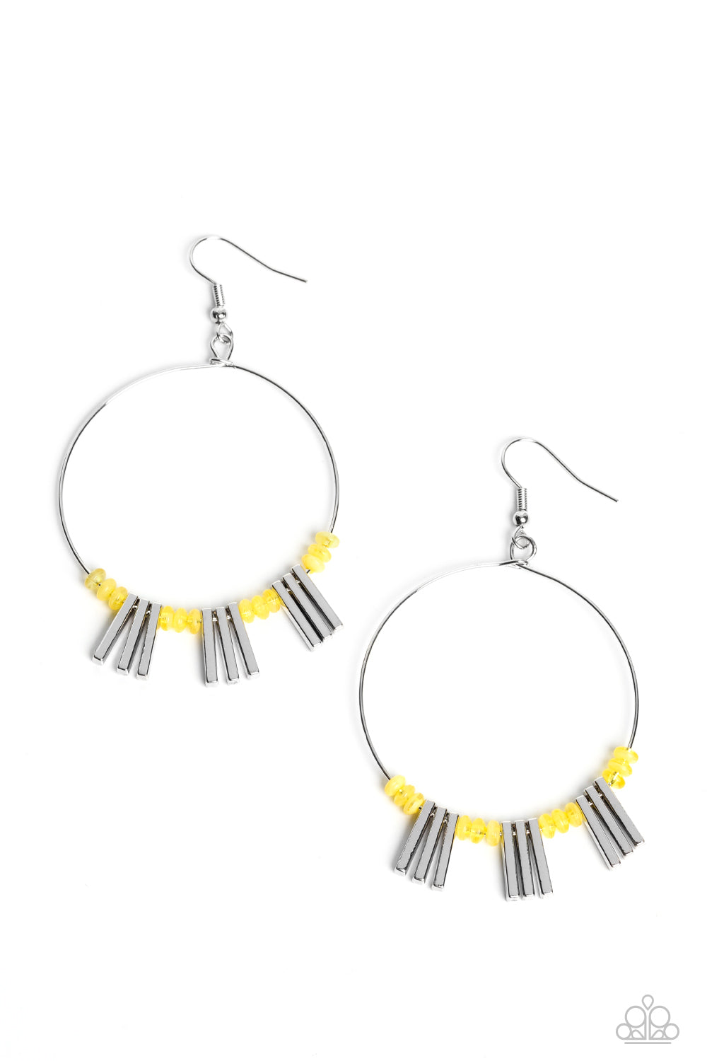 Paparazzi - Luxe Lagoon - Yellow Earrings