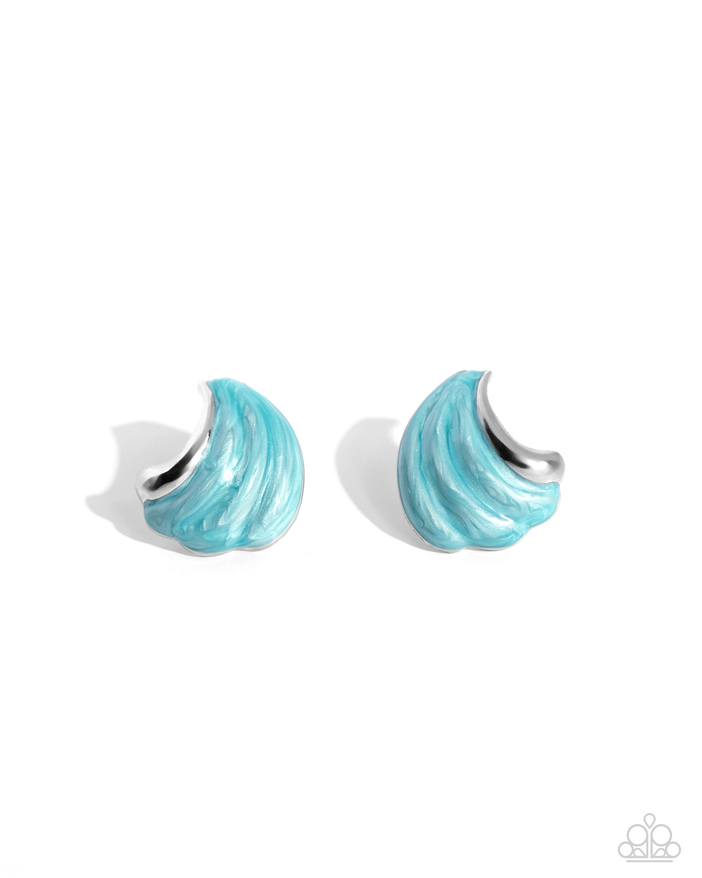 Paparazzi Whimsical Waves Blue Earrings