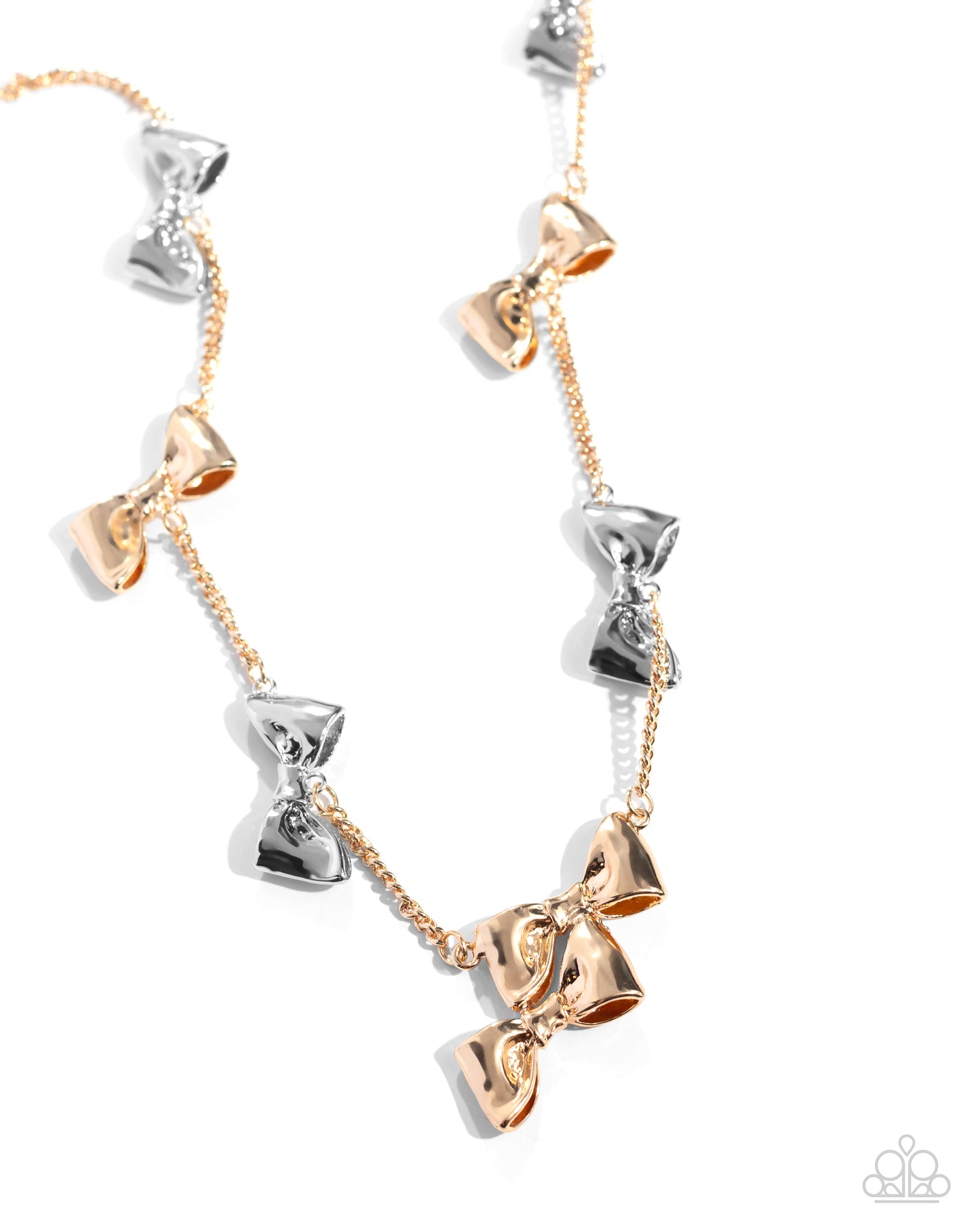 Paparazzi - Dapper Definition - Gold & Silver Necklace
