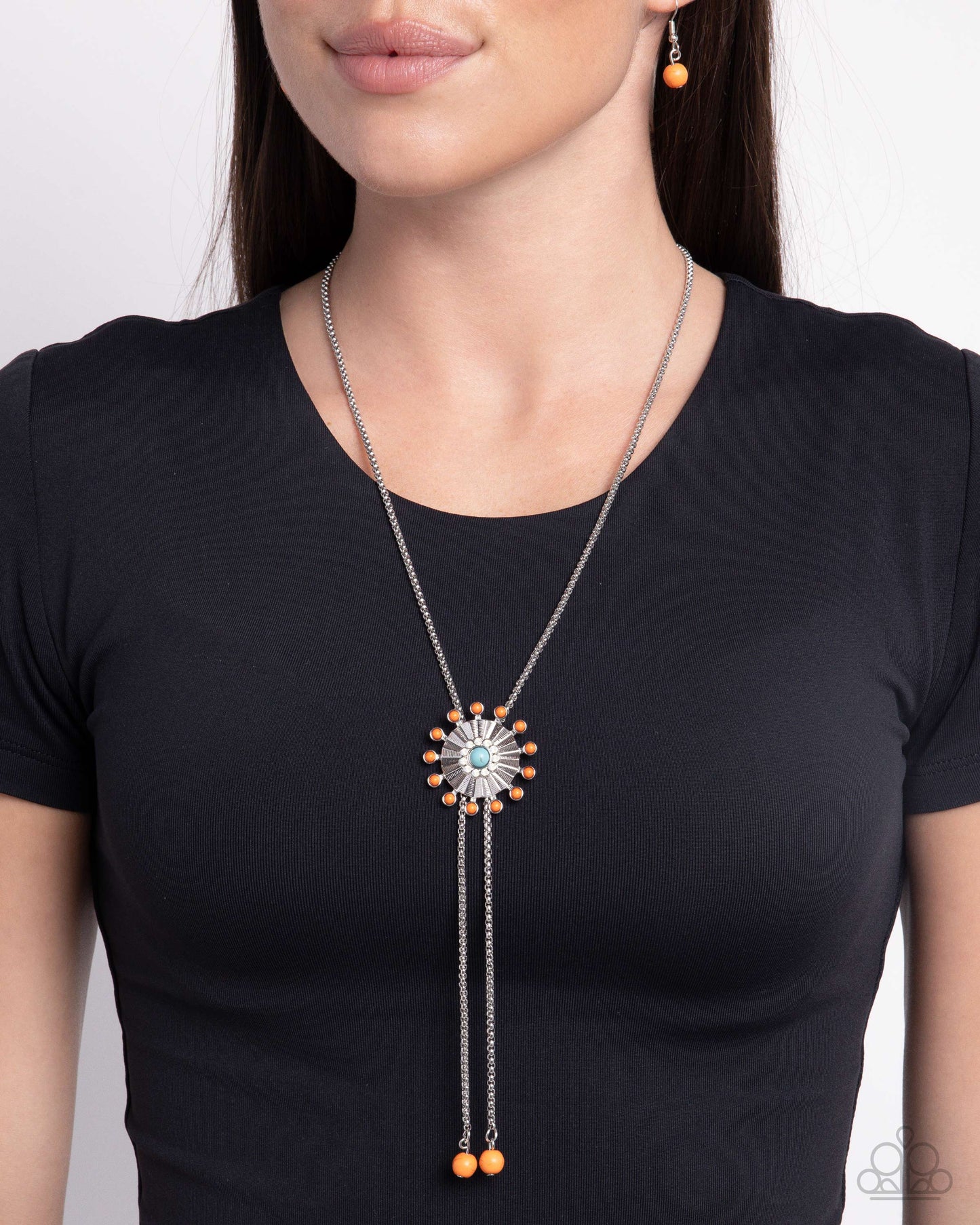 Paparazzi Desert Dalliance - Orange Necklace