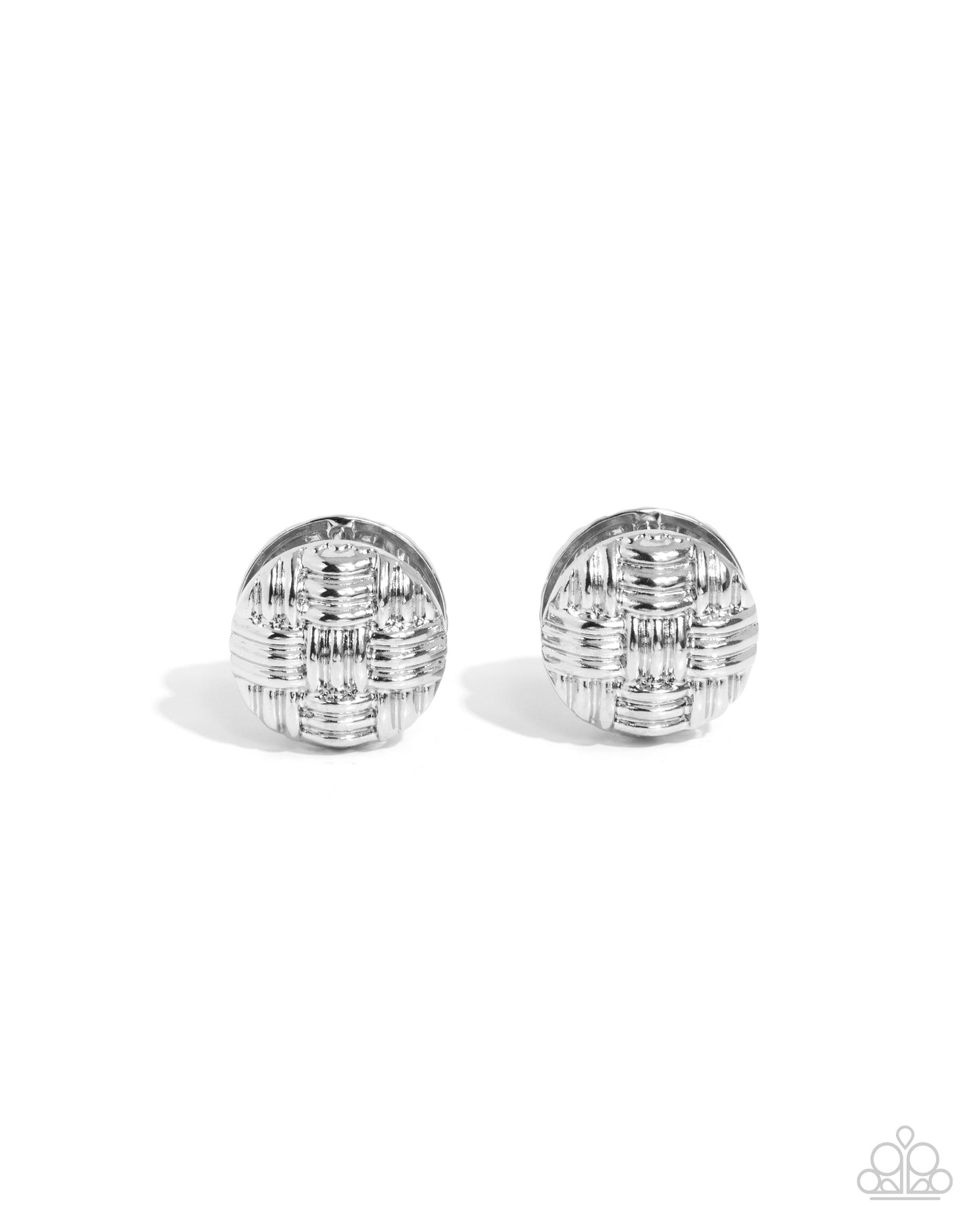 Paparazzi - Woven Wisdom - Silver Earrings
