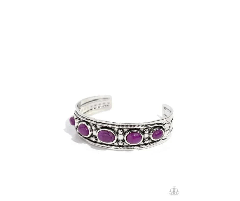 Paparazzi Stony Surprise - Purple Bracelet