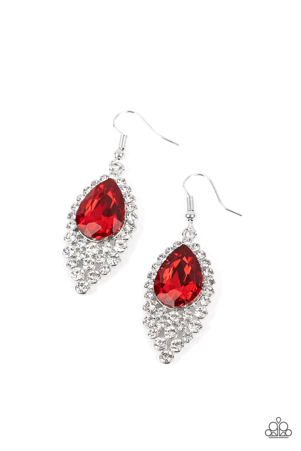 Paparazzi - Nest Nouveau - Red Earrings