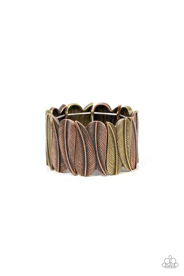 Paparazzi Bracelet ~ Cabo Canopy - Brass and Copper