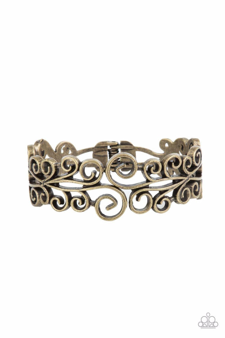 Paparazzi Bracelet ~ Dressed to FRILL - Brass