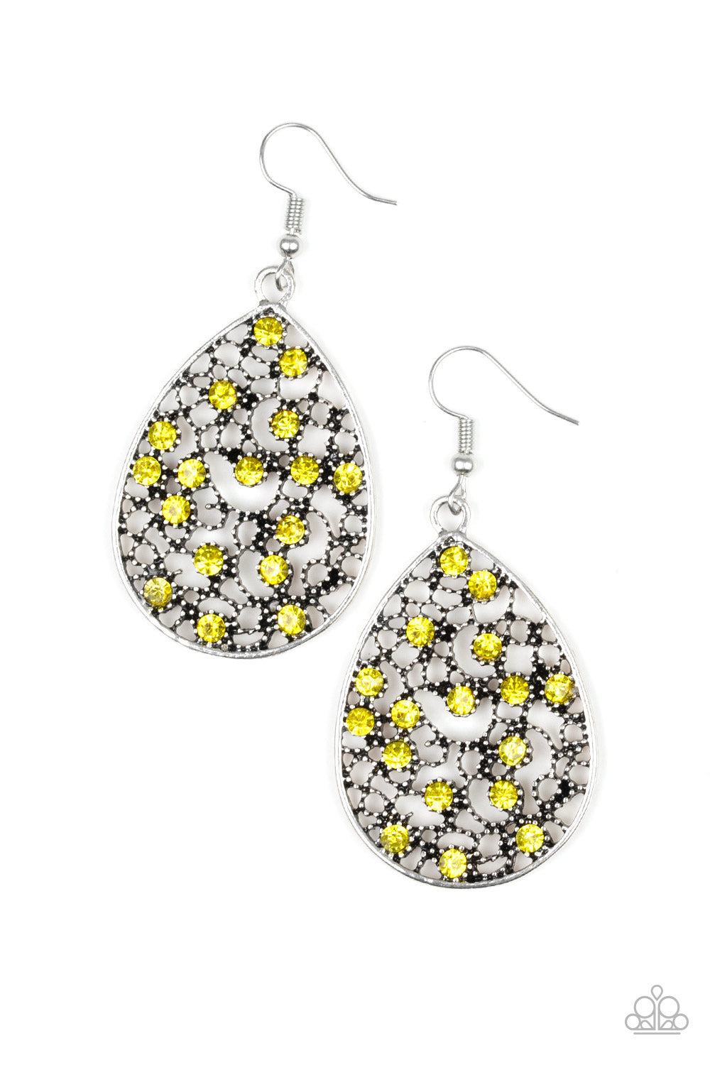 PAPARAZZI - Dazzling Dew - Yellow Earrings
