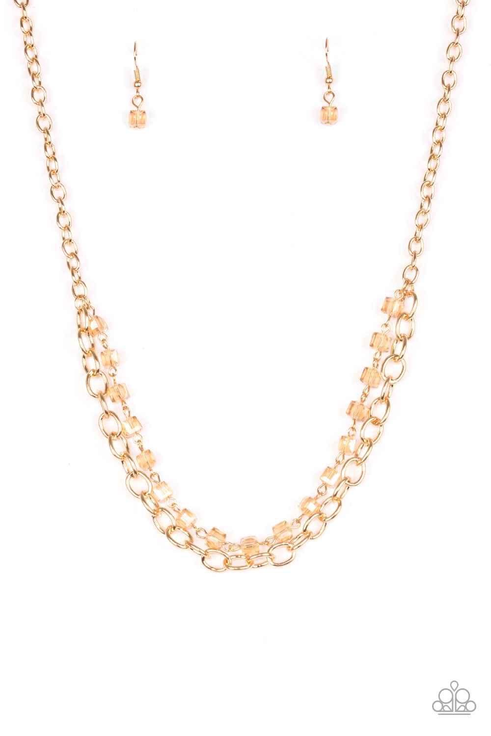 Paparazzi Block Party Princess - Gold Necklace
