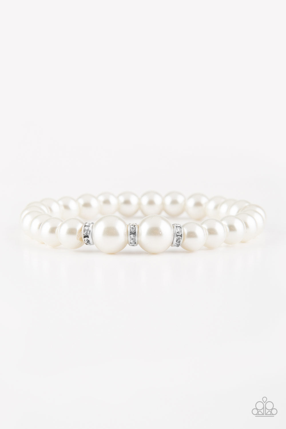 Radiantly Royal - White Bracelet - Paparazzi