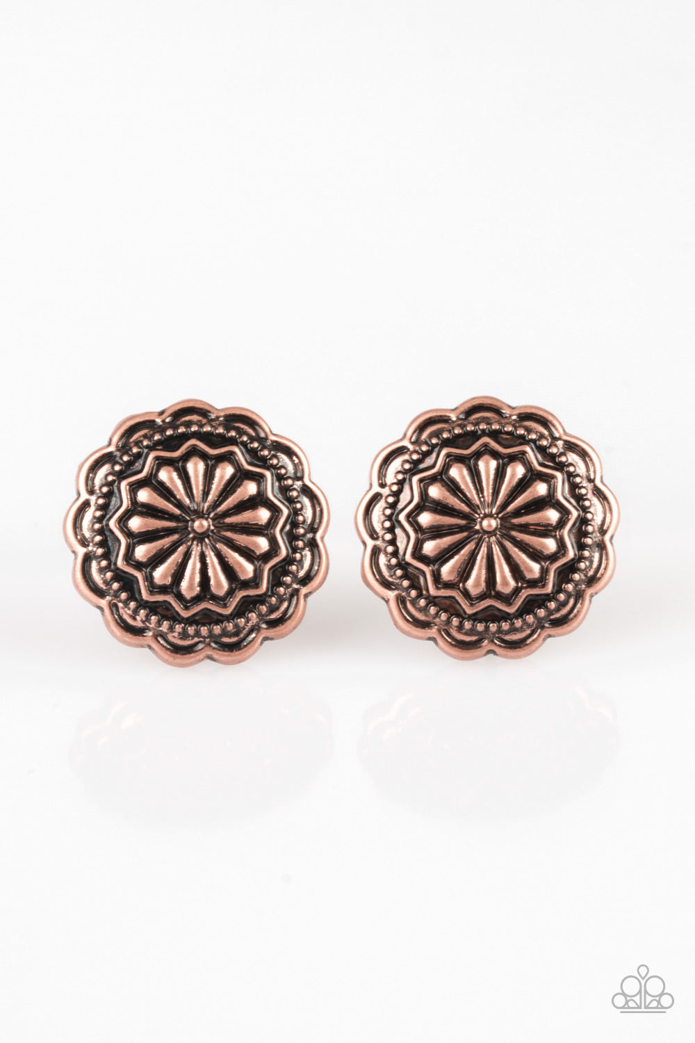 Paparazzi Earrings Durango Desert - Copper