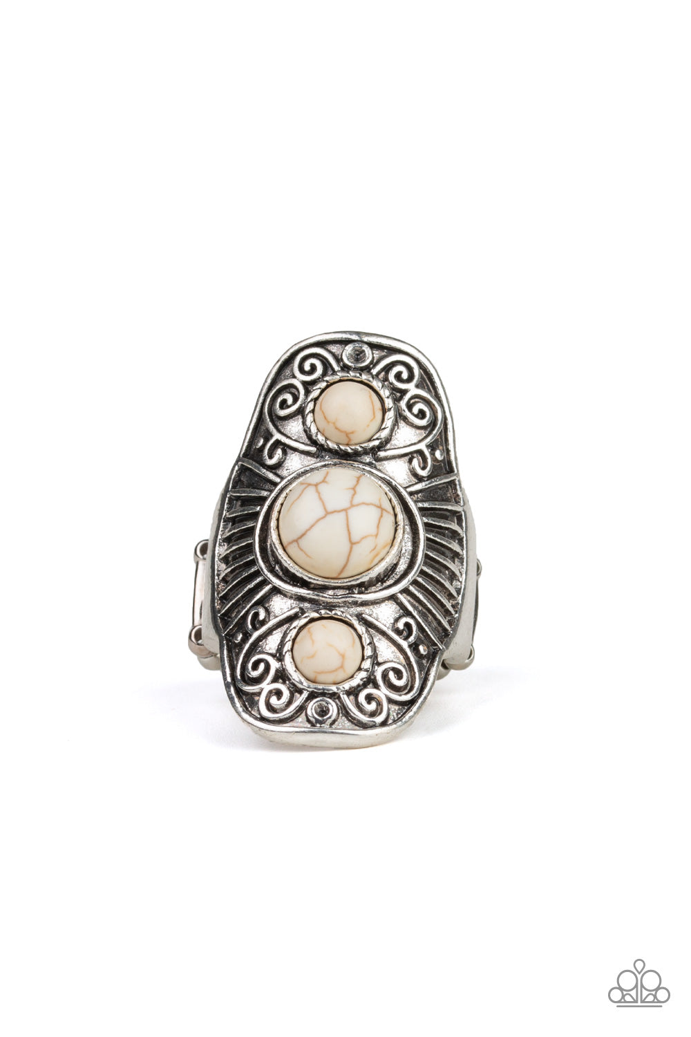 Paparazzi Stone Oracle Ivory Ring