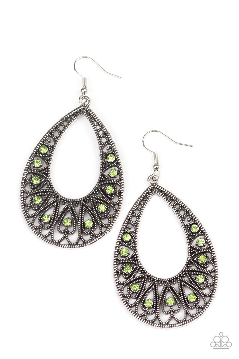 Love To Be Loved - Green - Paparazzi Earrings