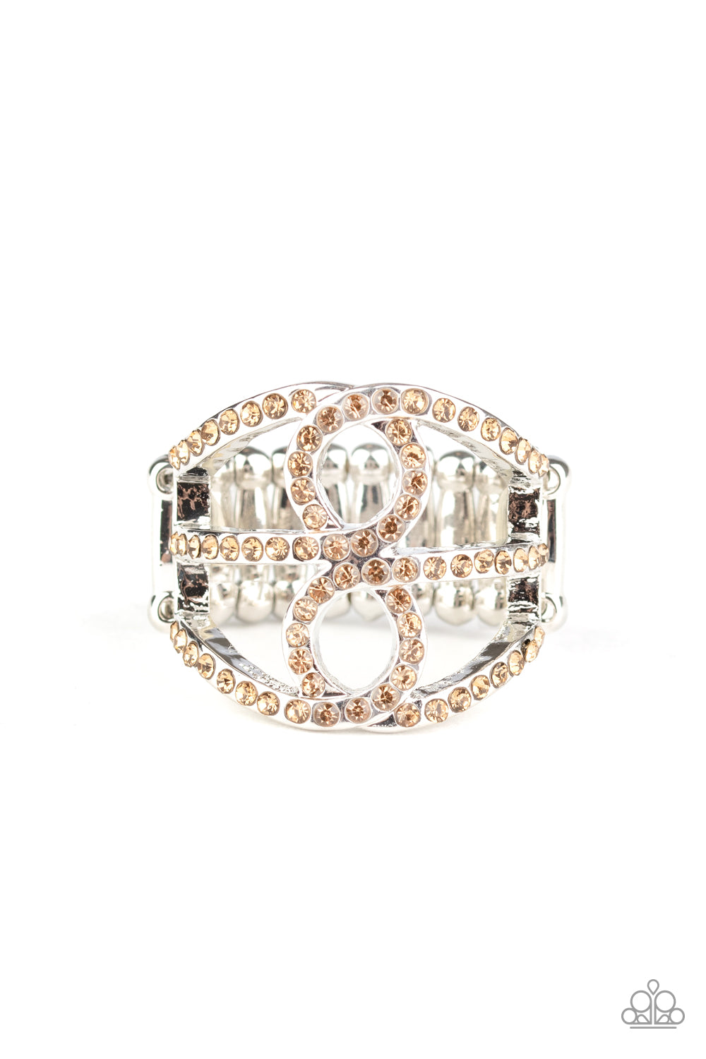 Paparazzi Fabulously Frosted - Brown Ring