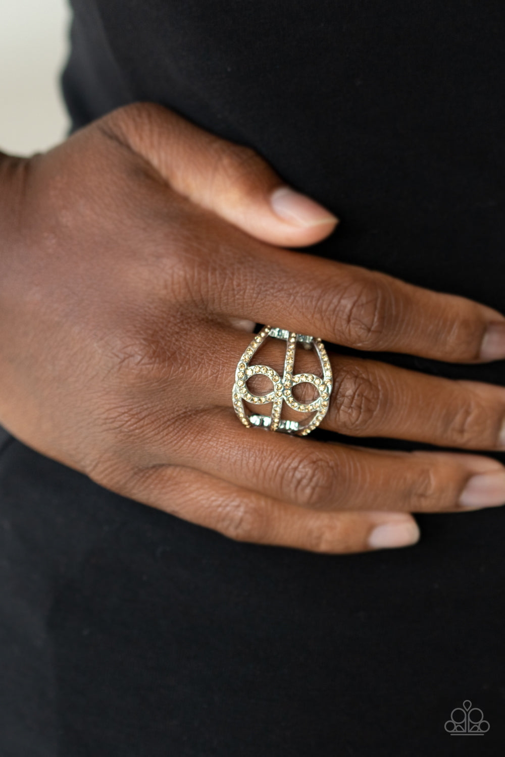 Paparazzi Fabulously Frosted - Brown Ring