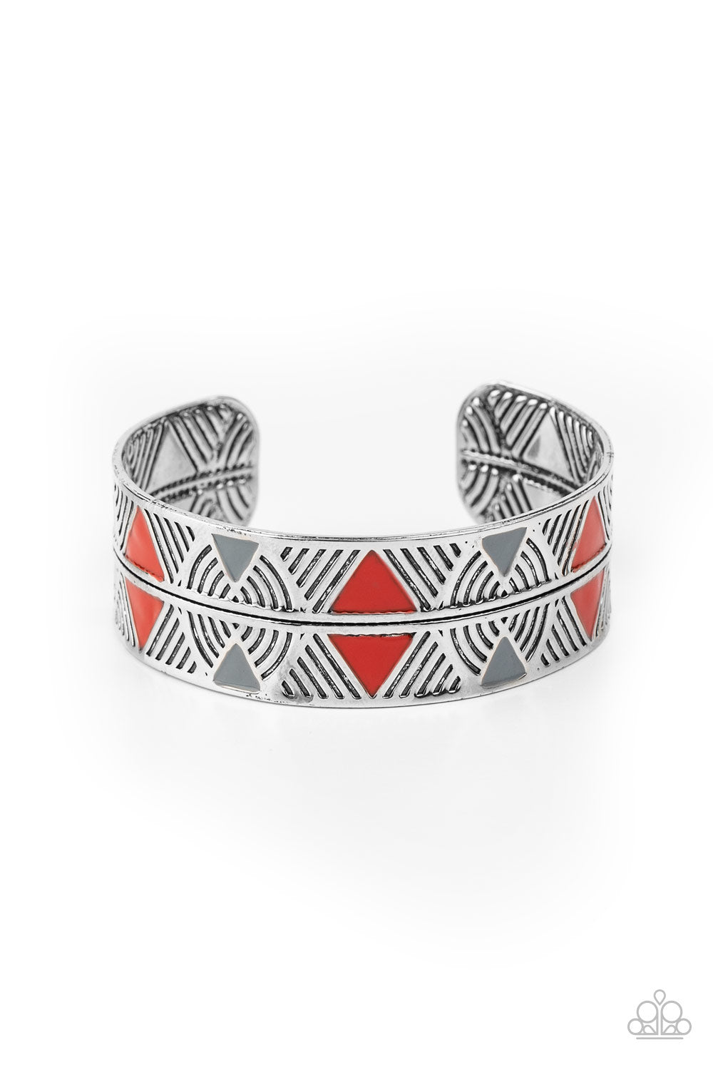 Paparazzi Bracelet Hidden Glyphs Red Cuff Bracelet