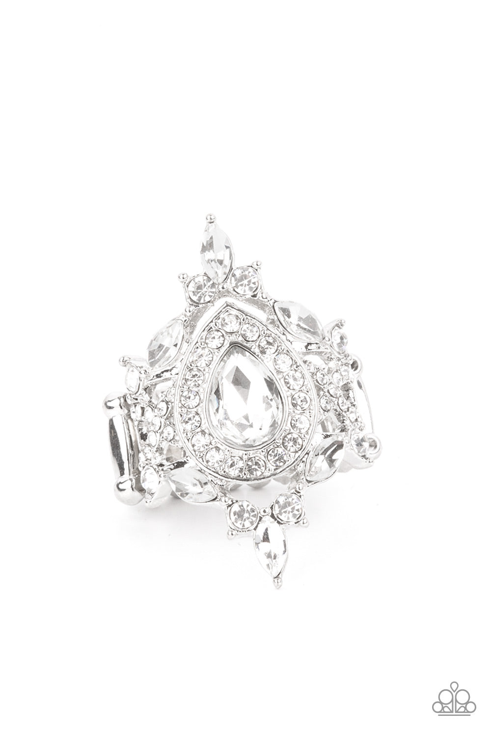 Paparazzi Mega Stardom White Ring