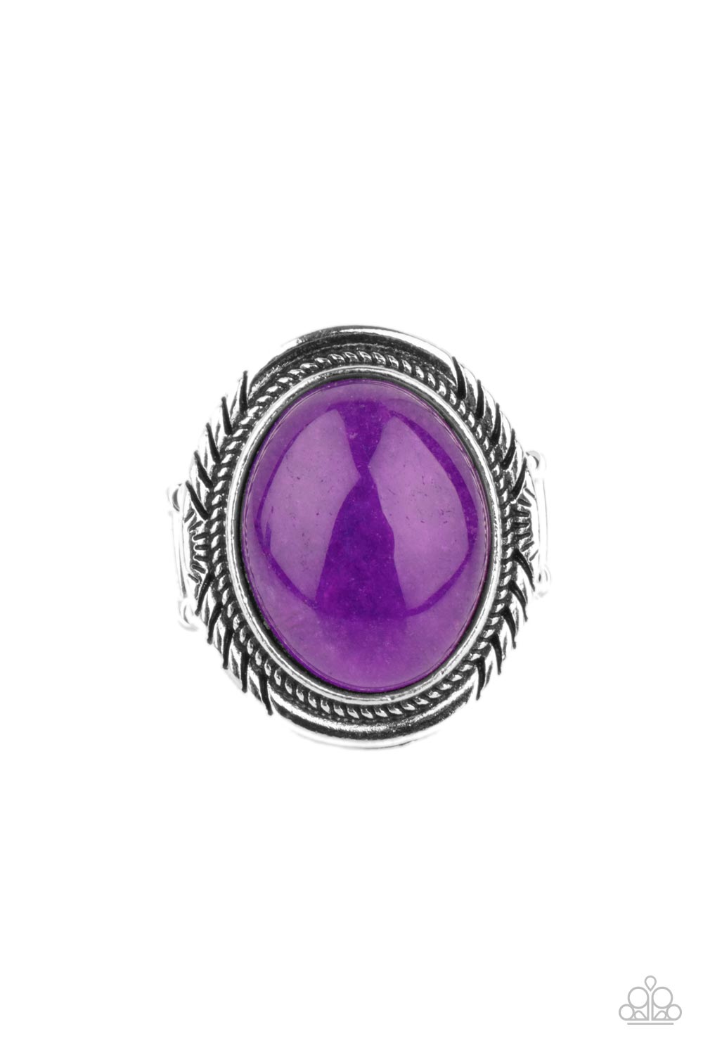 Paparazzi -Stone Terrarium - Purple Ring