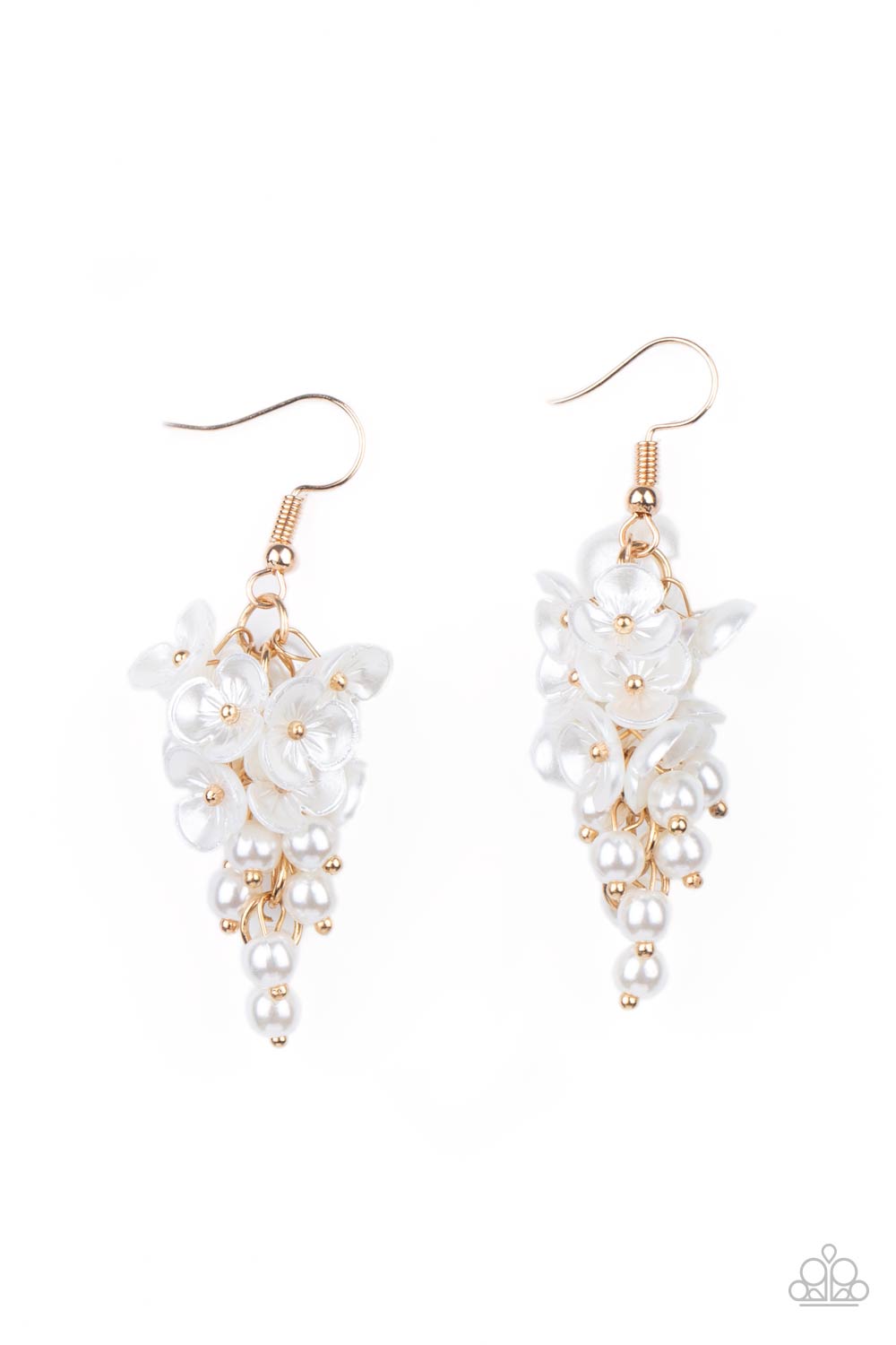 Paparazzi -Bountiful Bouquets - Gold Earrings