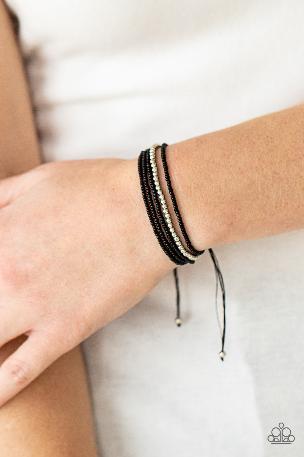 All Beaded Up - Black Paparazzi Bracelet