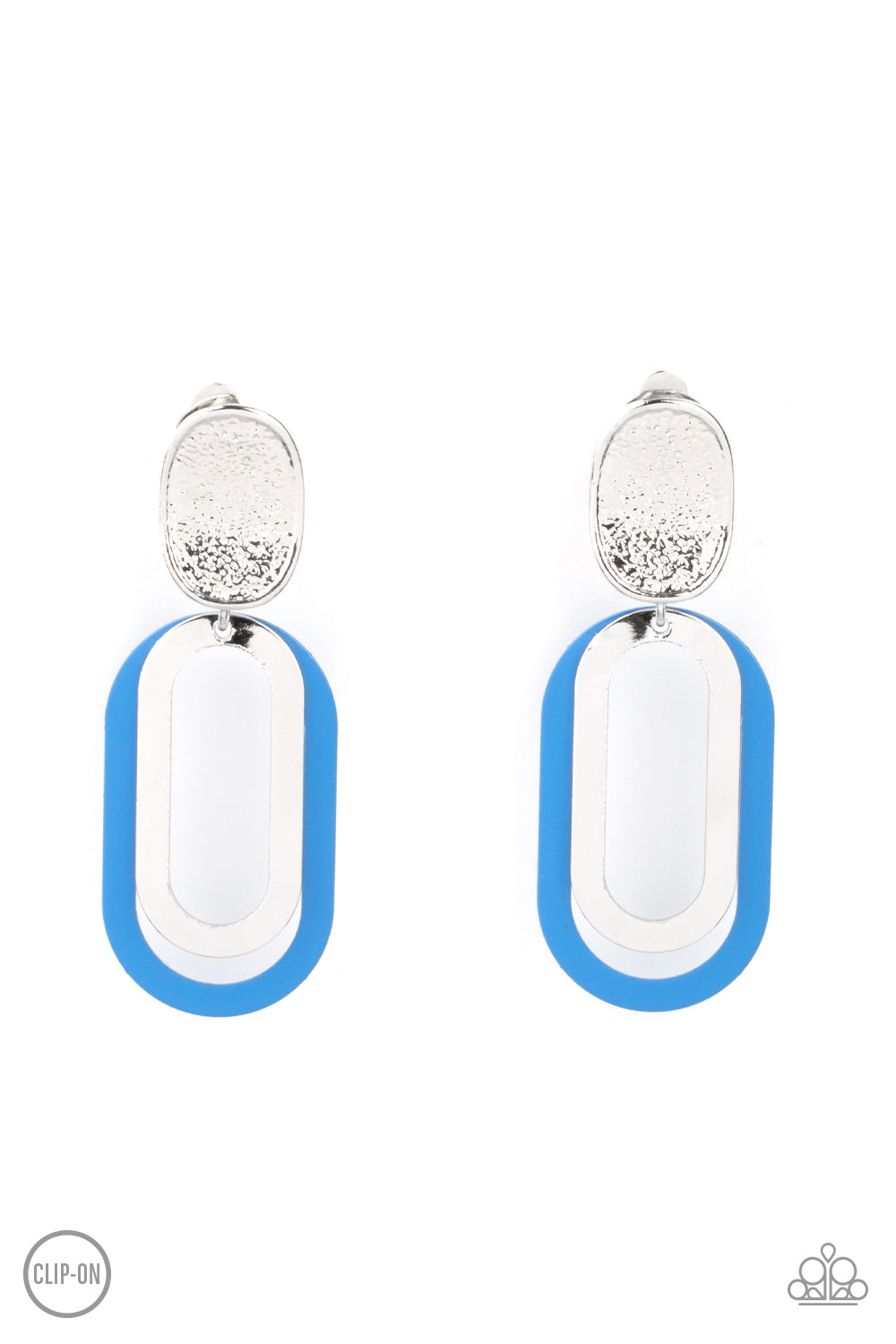 Melrose Mystery - Blue Paparazzi CLIP-ON Earrings