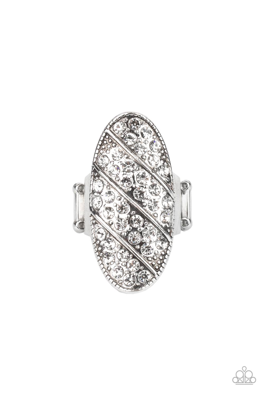 Paparazzi Ring Galactic Glitz - White