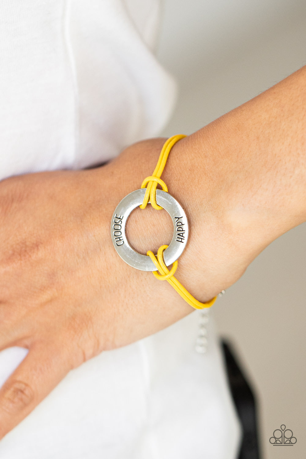Choose Happy - Yellow Paparazzi