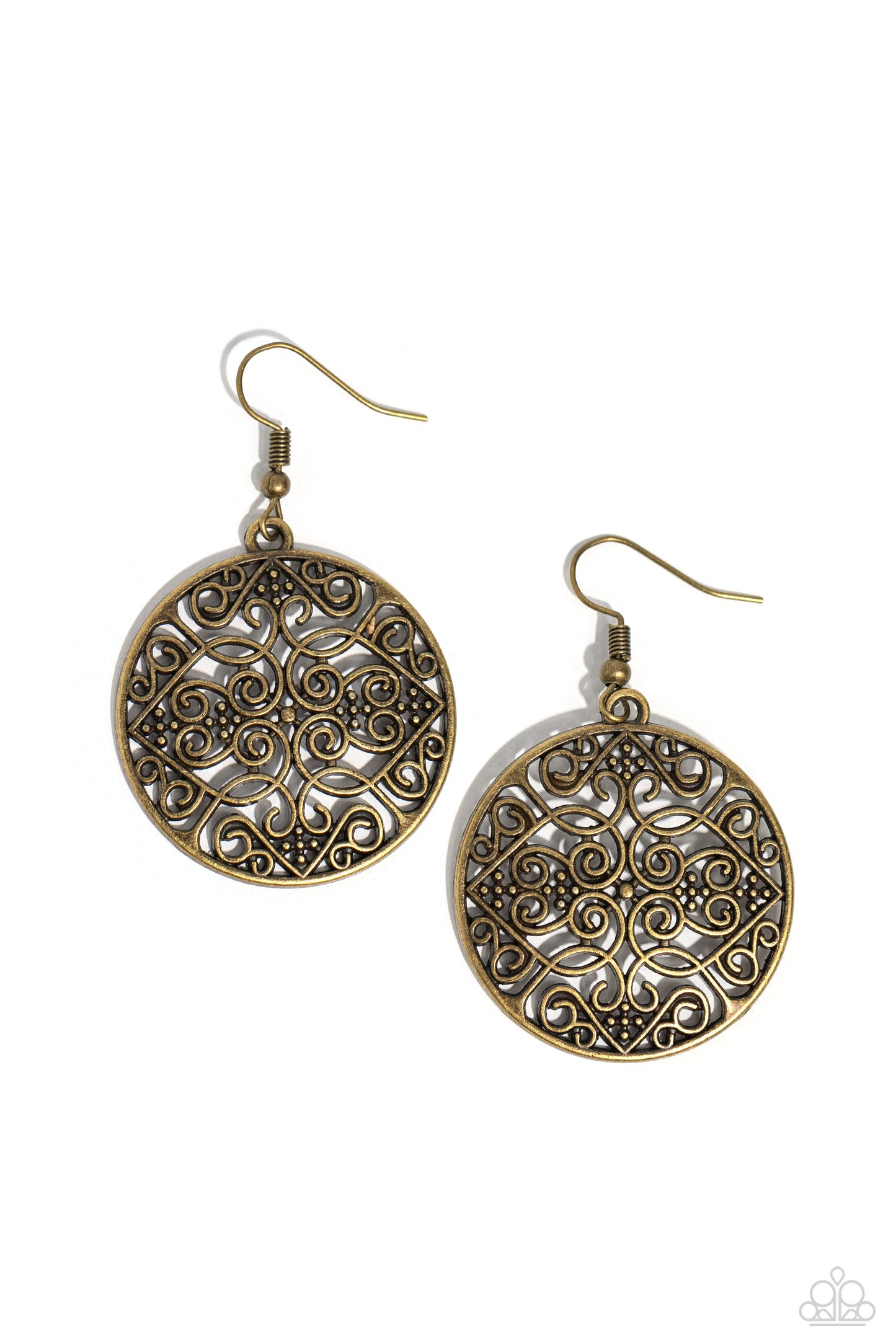 Paparazzi - Dubai Décor - Brass Earrings