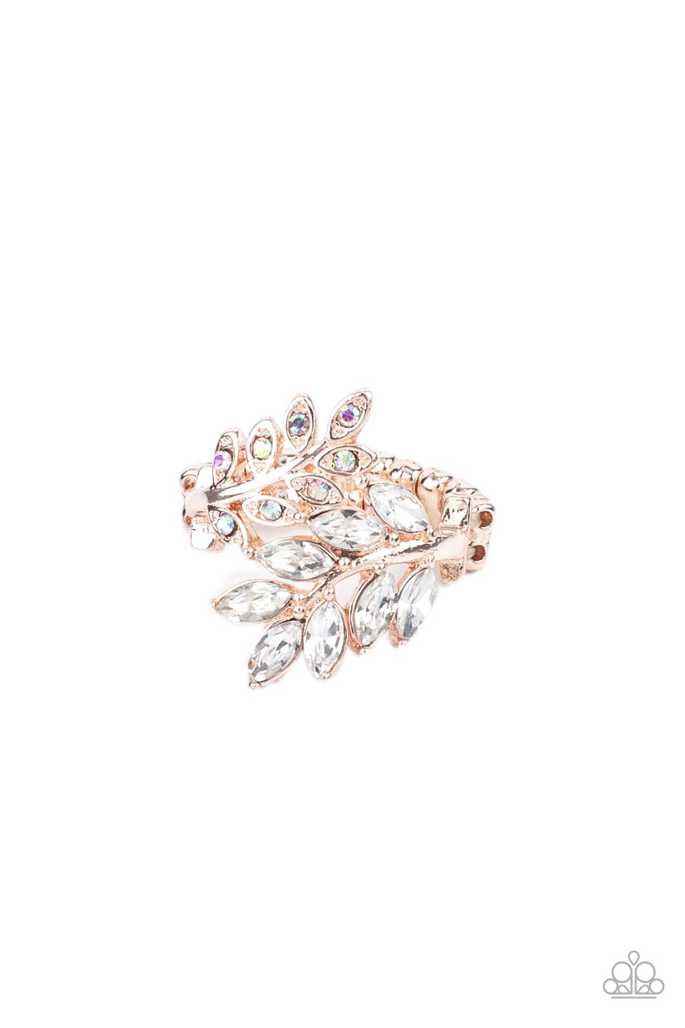 Paparazzi - Glowing Gardenista - Rose Gold Ring