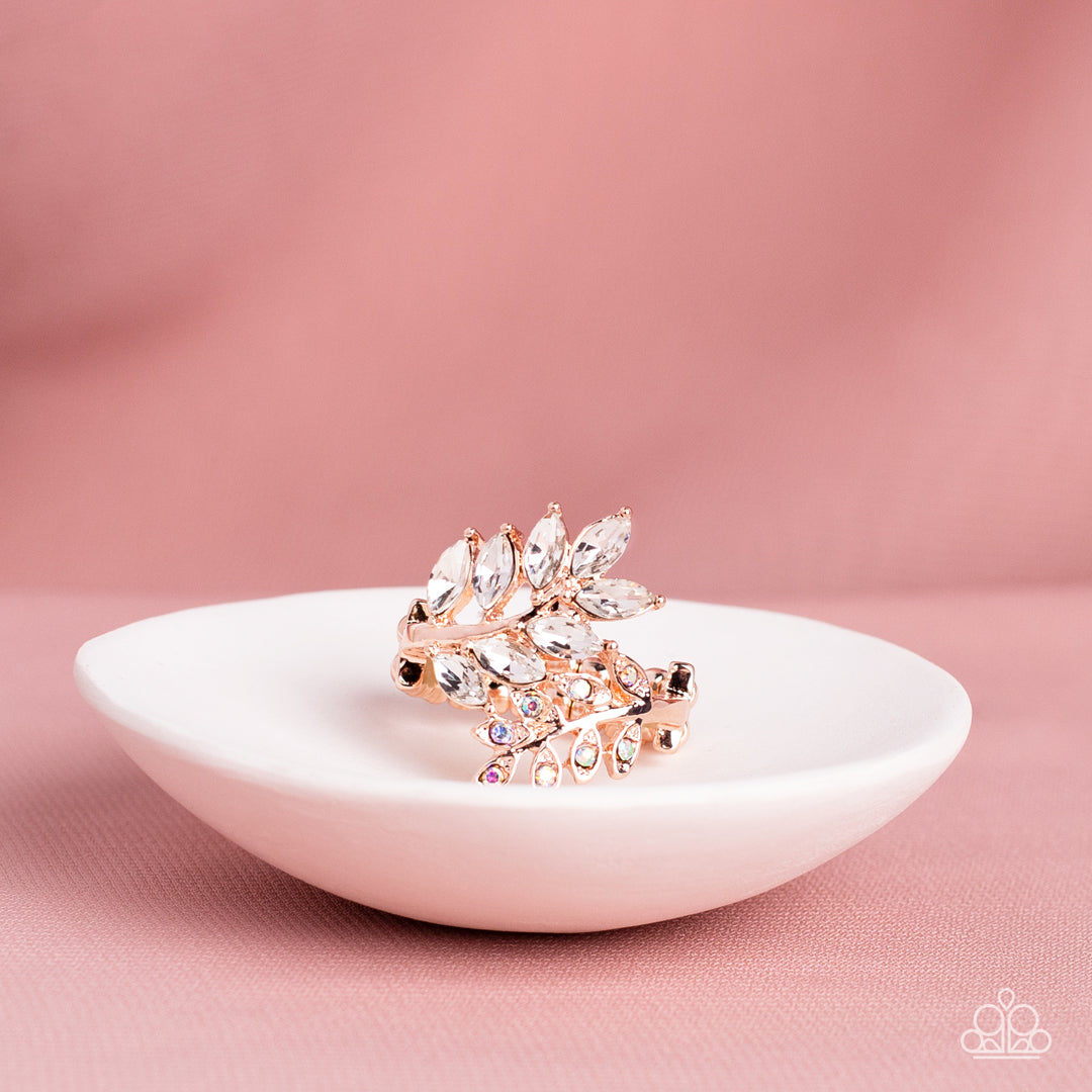 Paparazzi - Glowing Gardenista - Rose Gold Ring