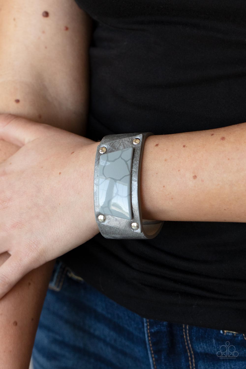 Geo Glamper - Silver Bracelet - Paparazzi