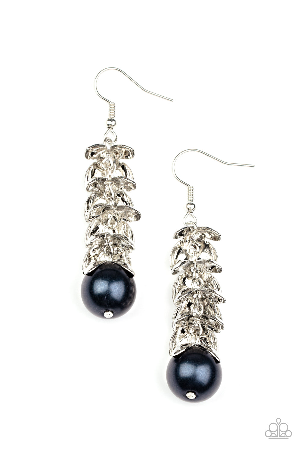 Paparazzi - Ocean FROND Property Blue Earrings