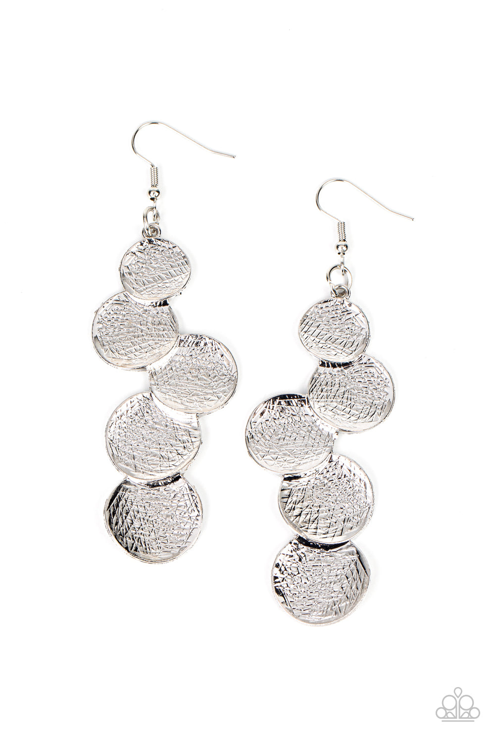 Paparazzi - Token Gesture - Silver Earrings