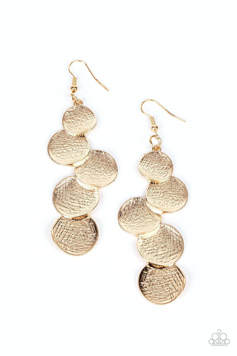Paparazzi - Token Gesture - Gold Earrings