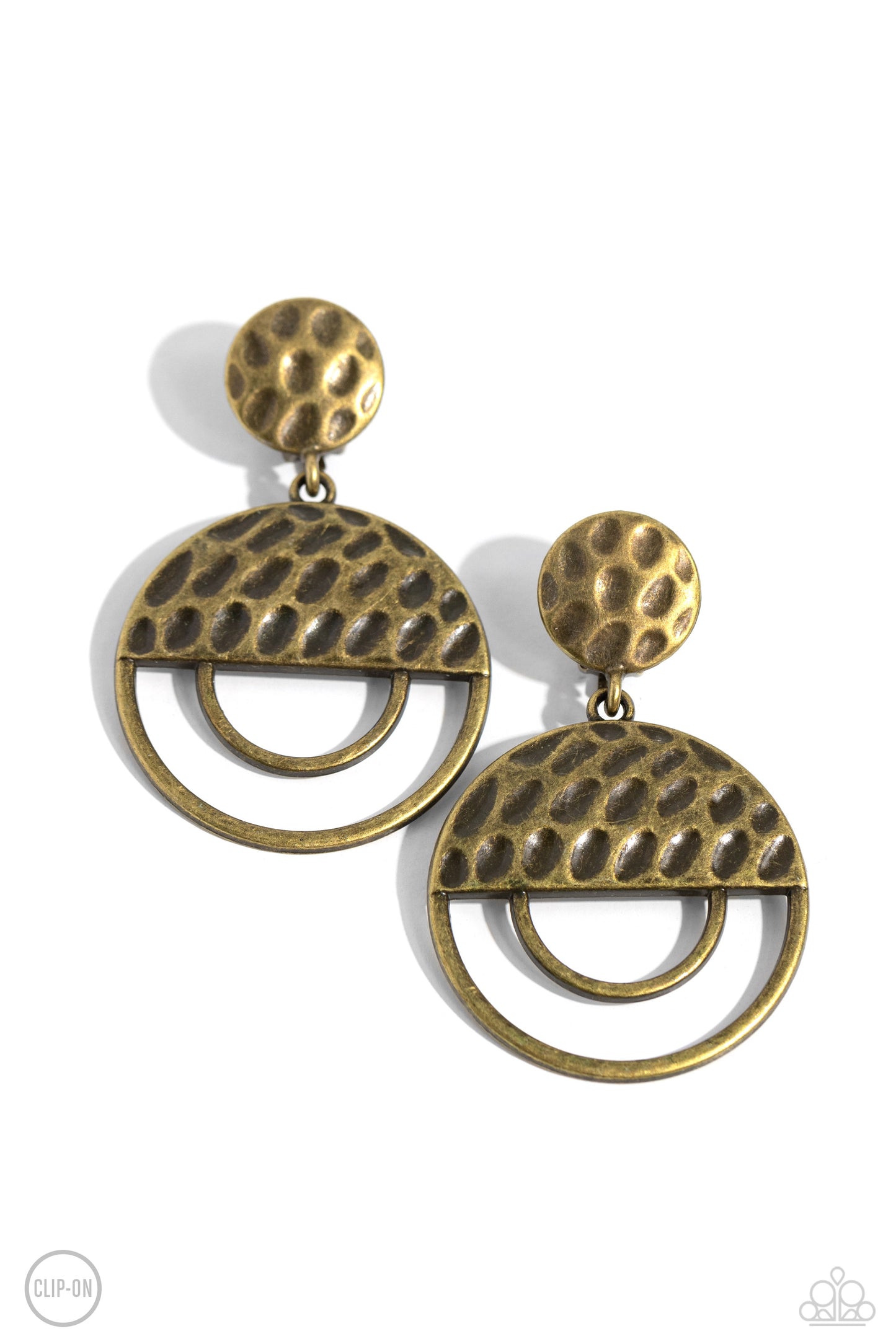 Paparazzi - Southern Souvenir - Brass CLIP-ON Earrings