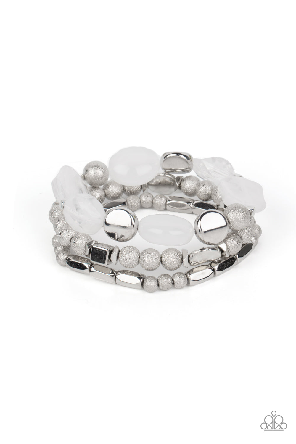Marina Magic- White Bracelet Paparazzi