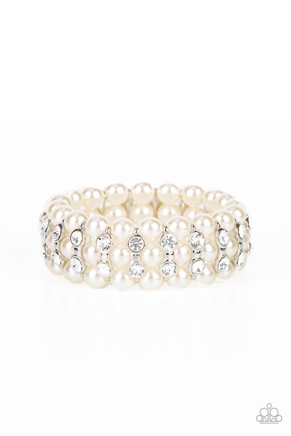 Paparazzi - Eiffel Tower Elegance - White Bracelet