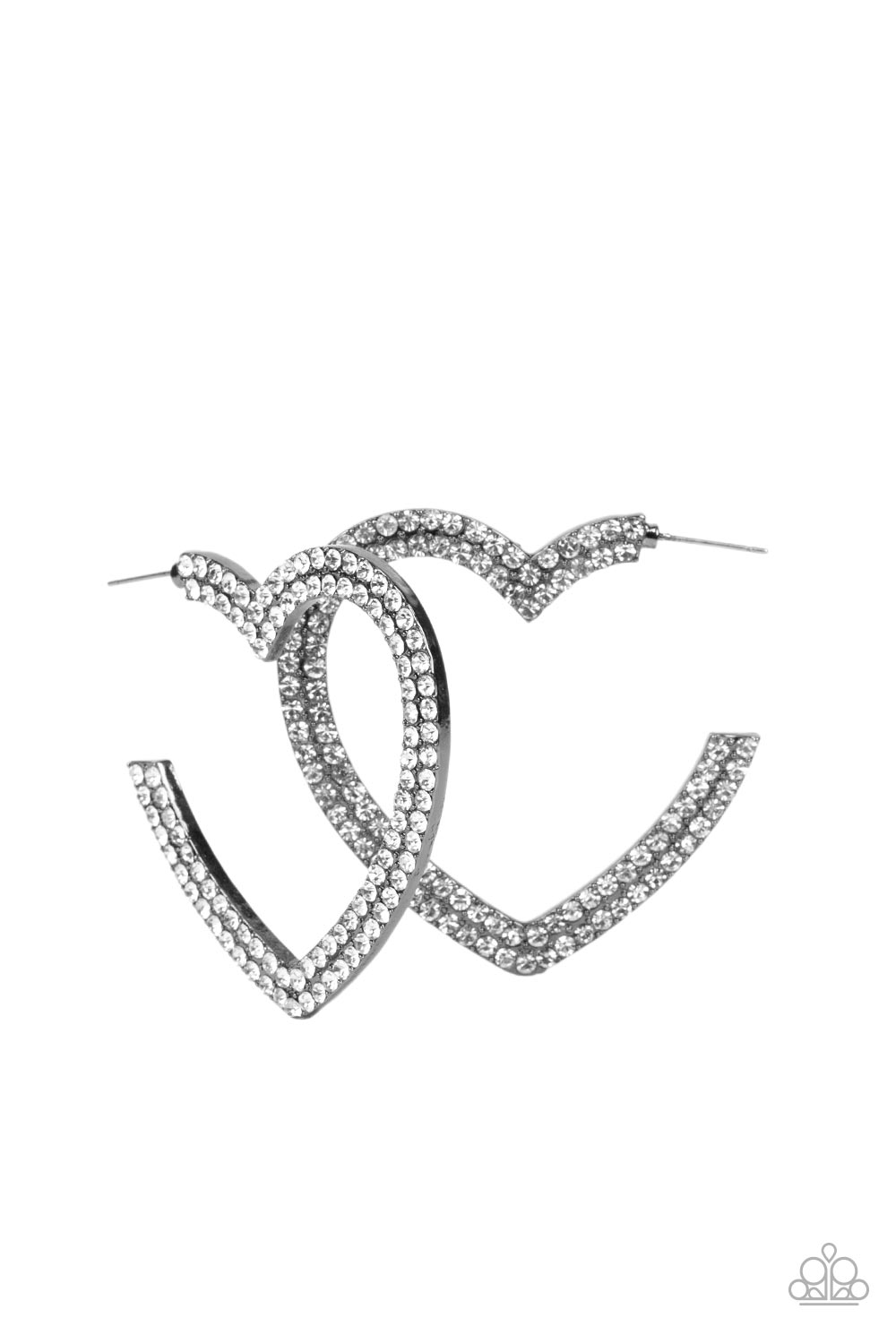 Paparazzi AMORE to Love - Black Paparazzi Earrings