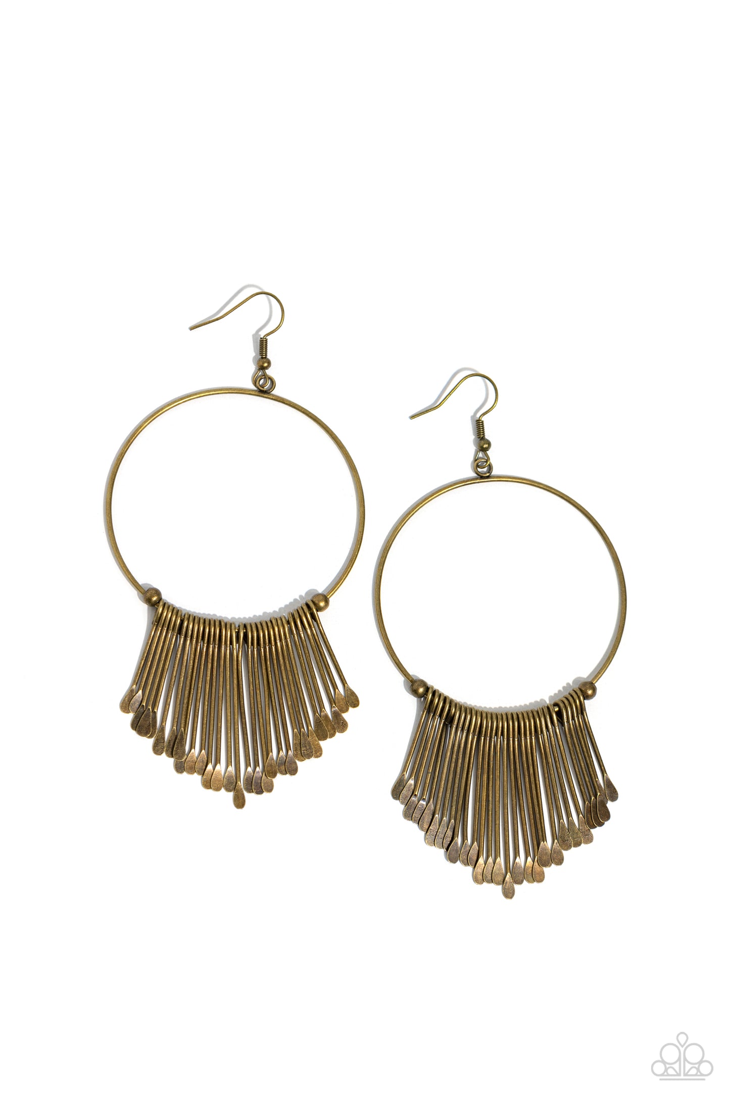 Paparazzi - The Little Dipper - Brass Earrings
