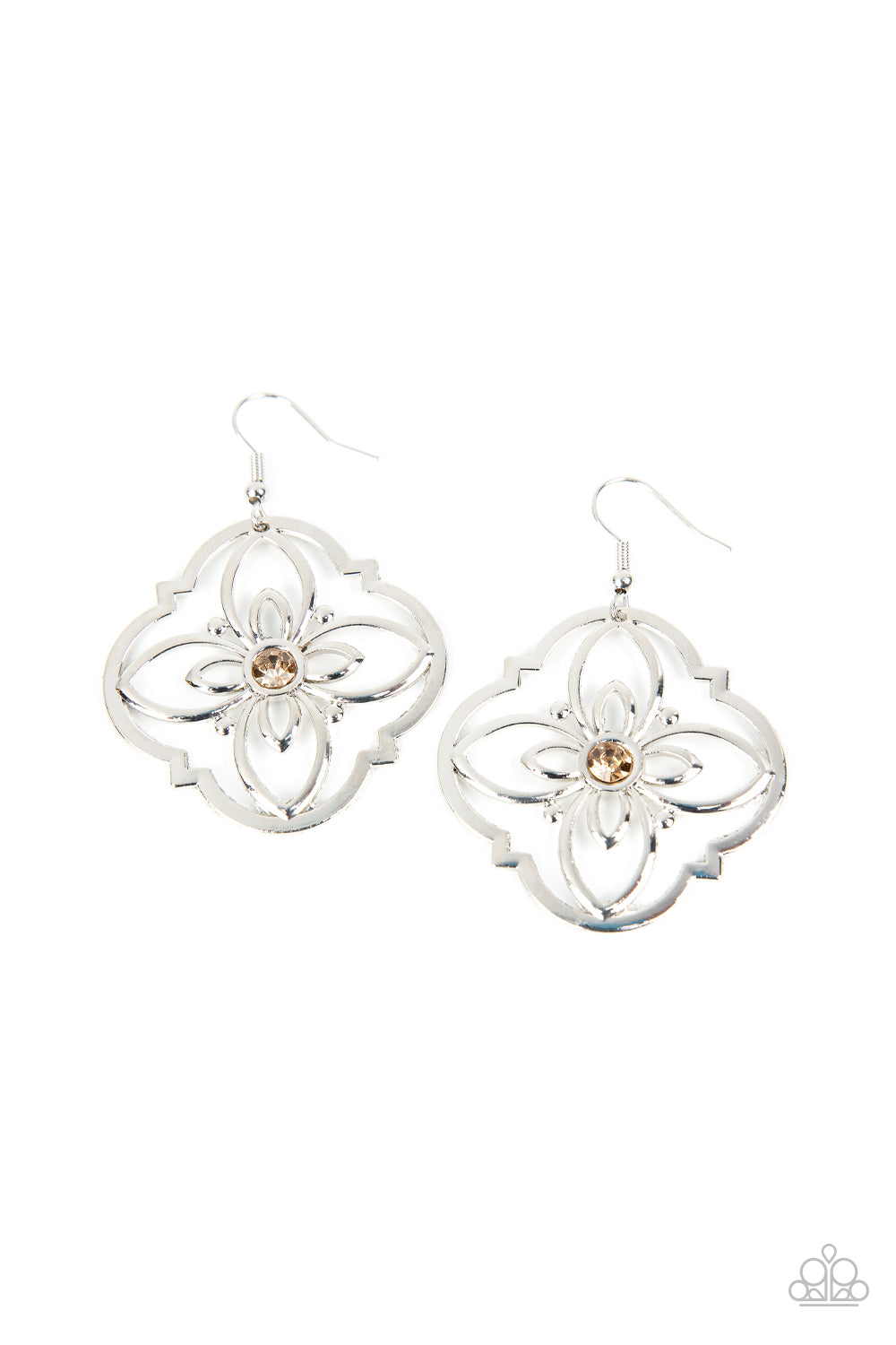 Paparazzi - Treasure GROVE - Brown Earrings