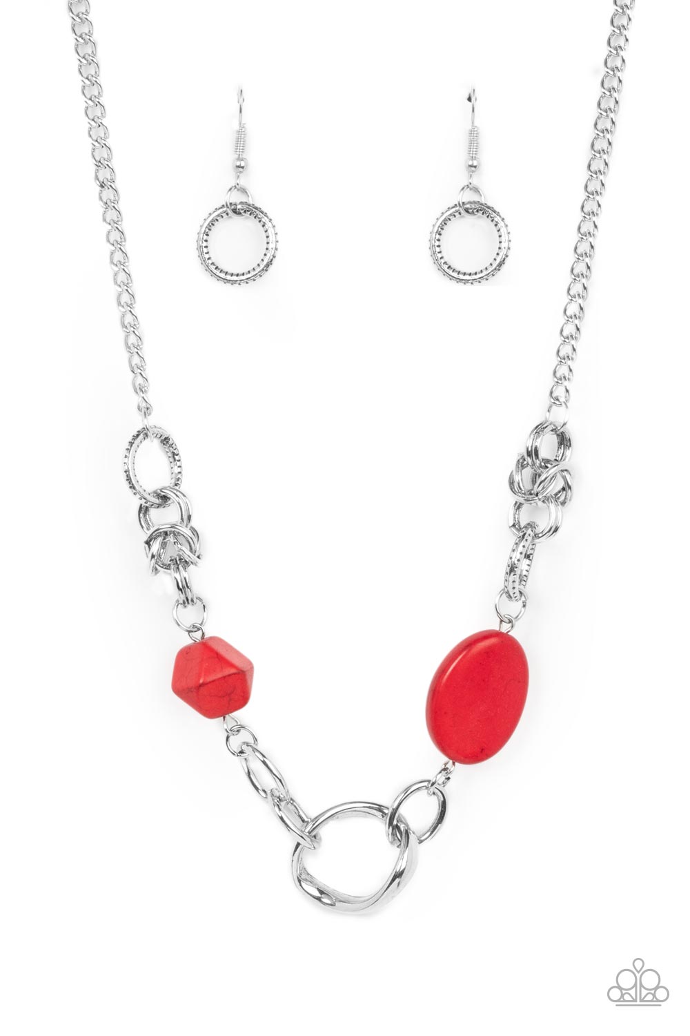 Paparazzi - Sonoran Solo - Red Necklace