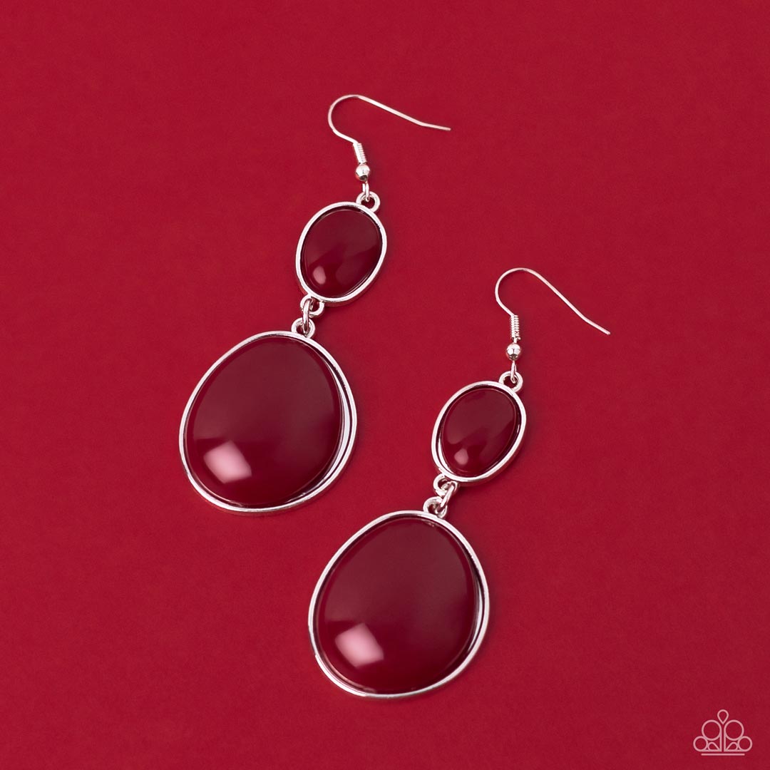 Paparazzi - Soulful Samba - Red Earrings
