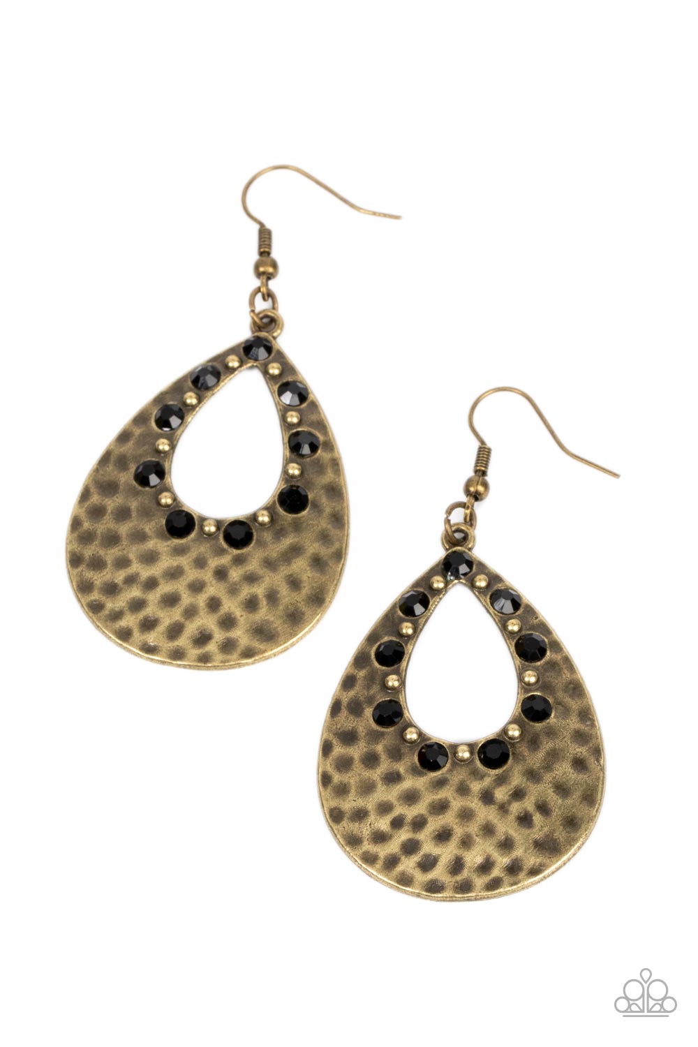 Paparazzi - Terraform Twinkle - Black Earrings