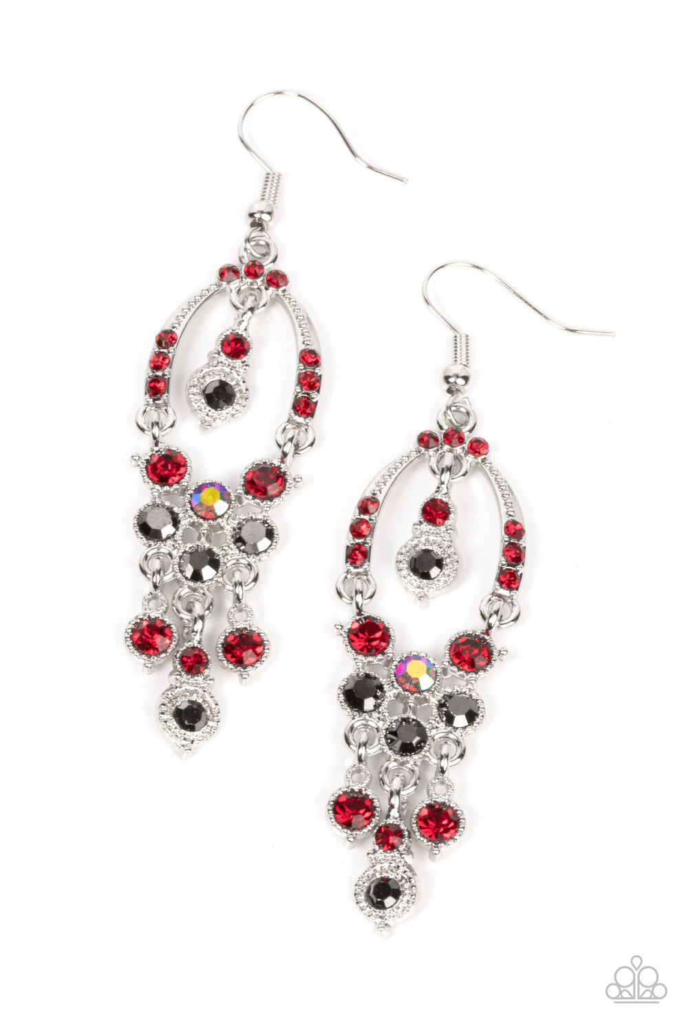 Paparazzi - Sophisticated Starlet - Red Earrings