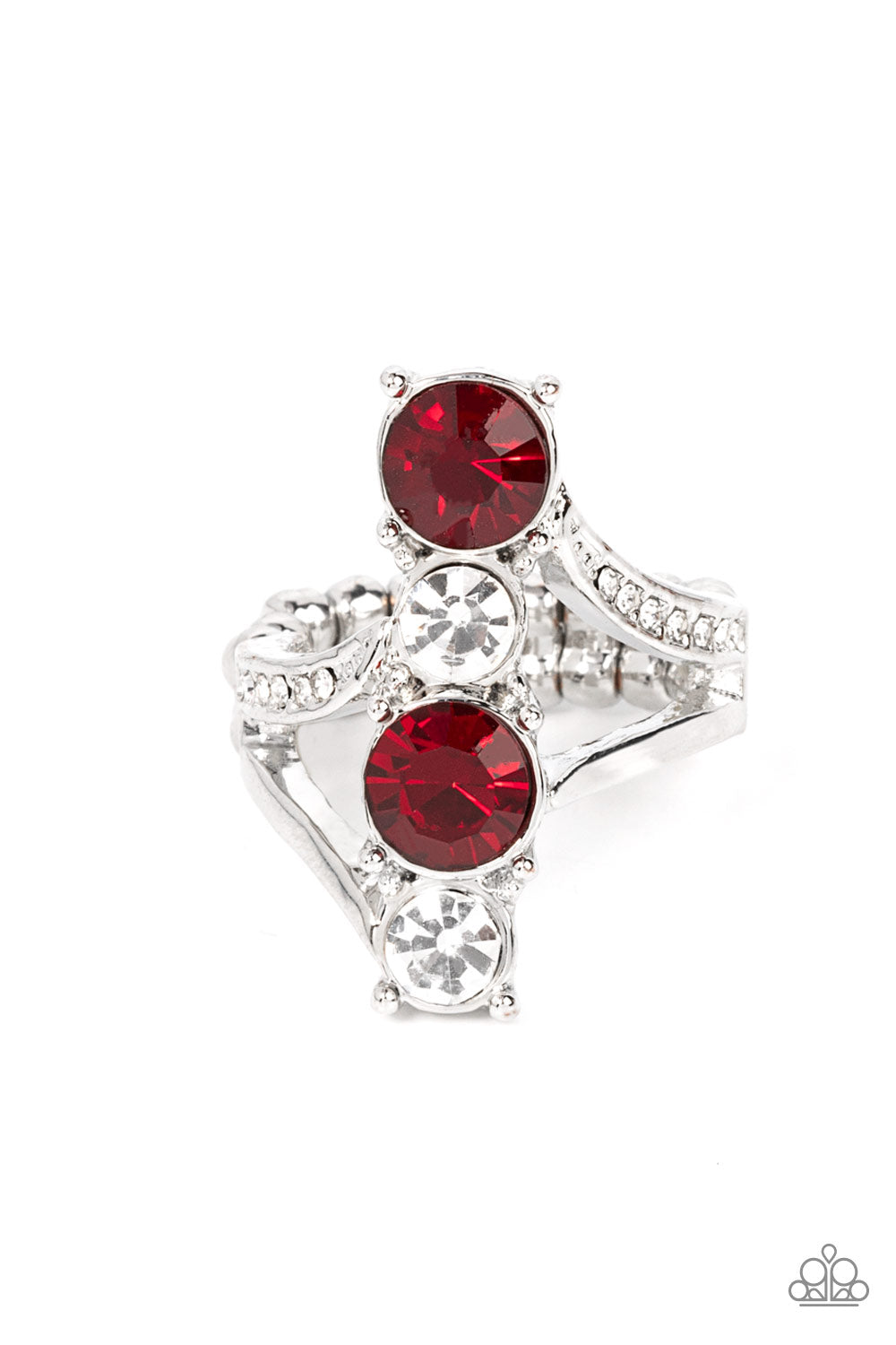 Paparazzi - Duplicating Dazzle - Red Ring